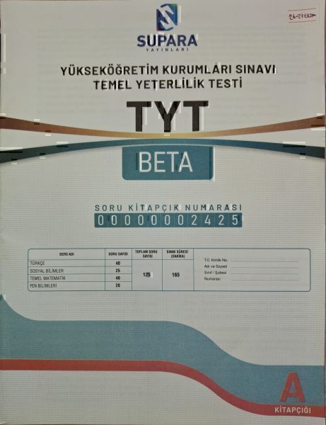 SUPARA 2 TG AYT (2025 SEZON)